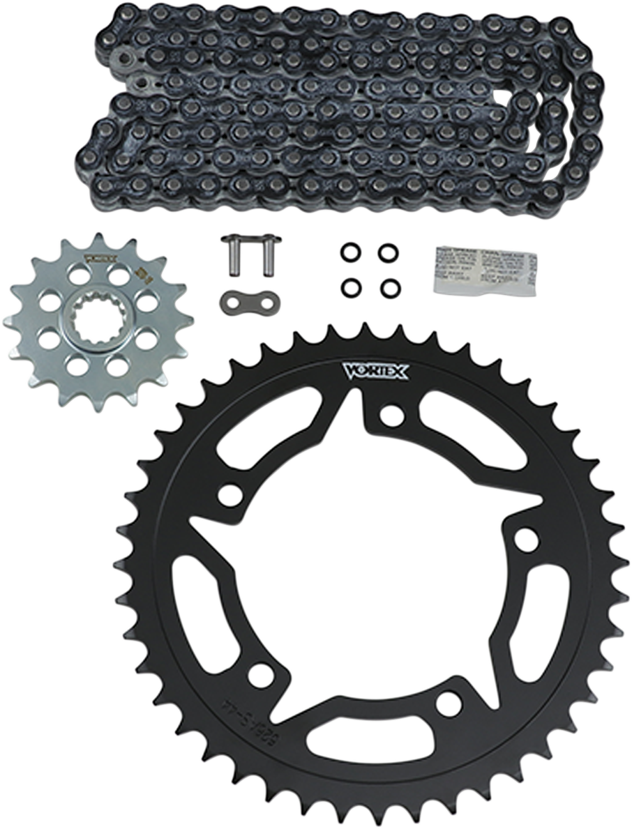 VORTEX CK6413 Chain and Sprocket Kit - HFRS - Black - Suzuki GSX-S 750Z | Street
