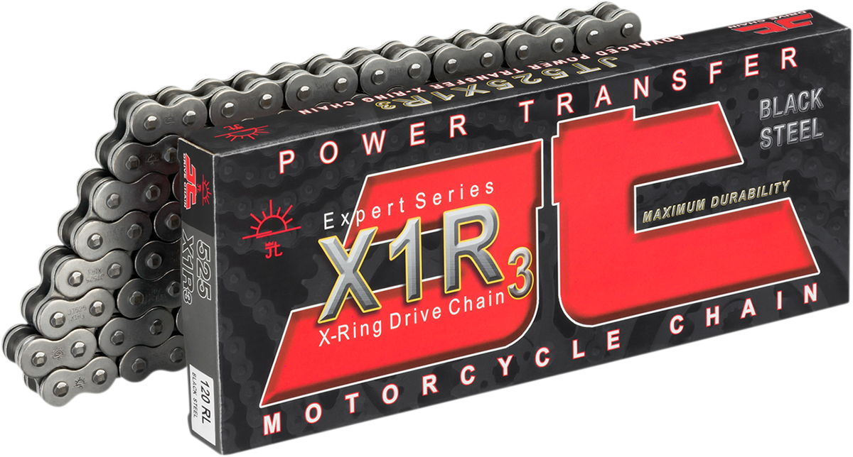 JT CHAINS JTC525X1R3-104RL X1R3 525 Chain - 104 Link | Off-Road/Street