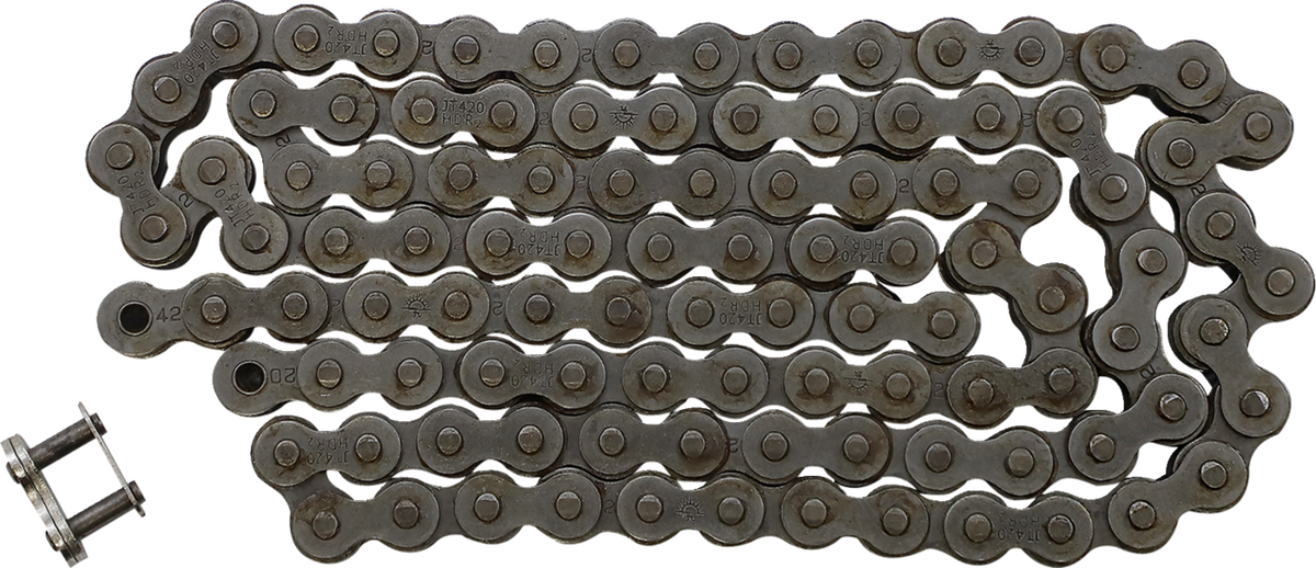 JT CHAINS JTC420HDR104SL 420 HDR - Heavy Duty Drive Chain - Steel - 104 Links | Adventure/ATV/UTV