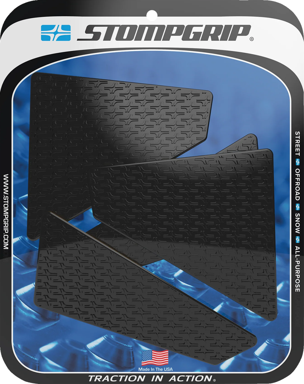 STOMPGRIP 55-14-0213B Tank Grips - Icon - Black - KTM - Duke '24-'25 | Street