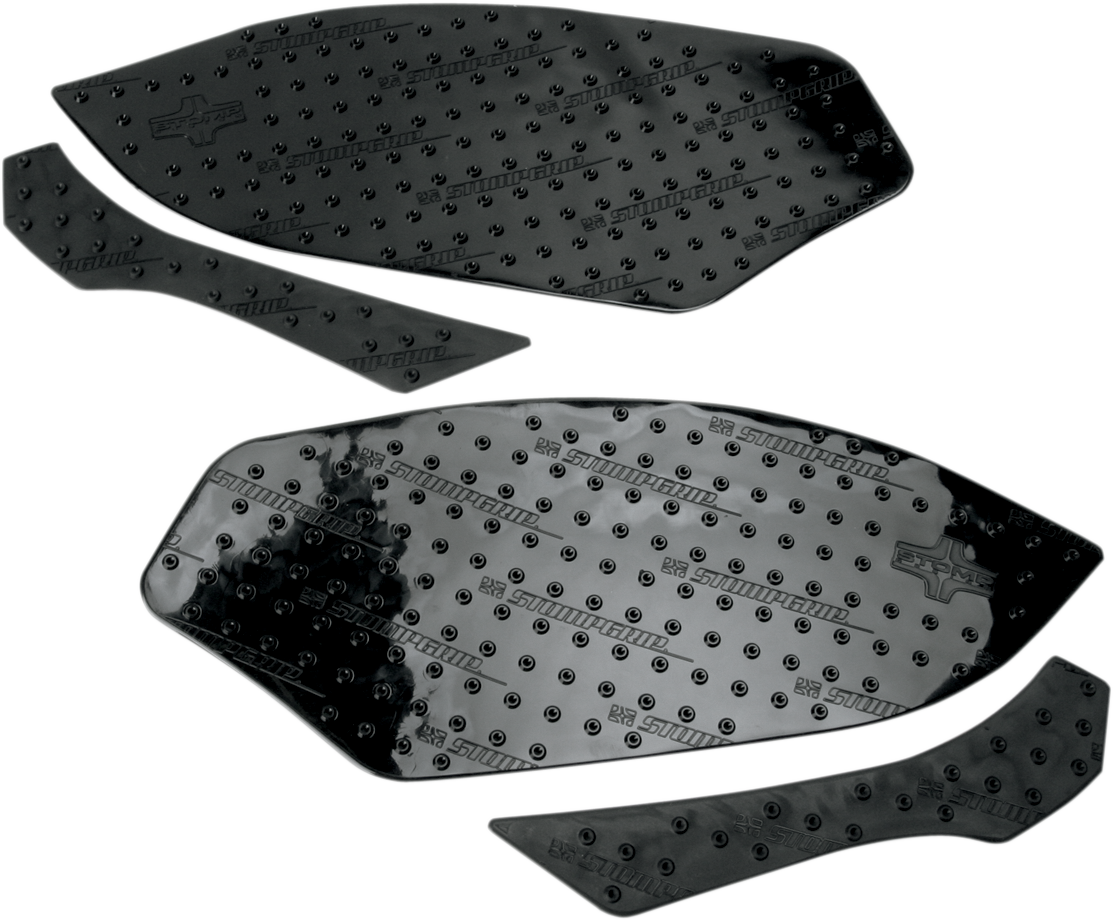 STOMPGRIP 55-10-0082B Tank Grips - Volcano - Black - BMW - S '09-'14 | Street