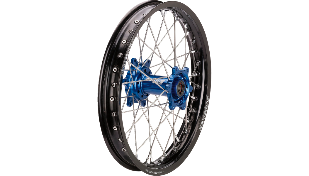 MOOSE RACING Wheel Assembly - SX-1 - Complete - Rear - Black Wheel/Blue Hub - 18x2.15 CR-21518BKBU - Cycle City Outdoors