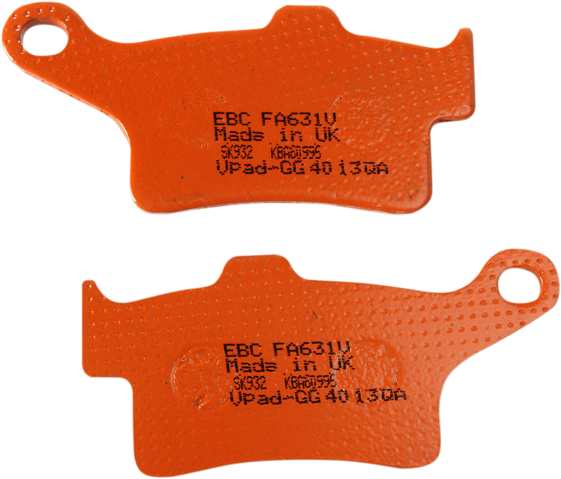 EBC FA-V Series Semi-sintered Rear Brake Pads - FA631V (Can-Am Spyder RT / Harley-Davidson FLHTCUTG Tri Glide Ultra 2013–2023)