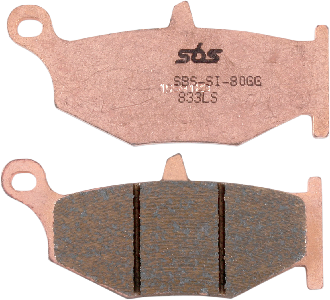 SBS Sintered Rear Brake Pads - 833LS (Suzuki GSX1300R Hayabusa / GSX-R600 / V-Strom 1050 2006–2026)