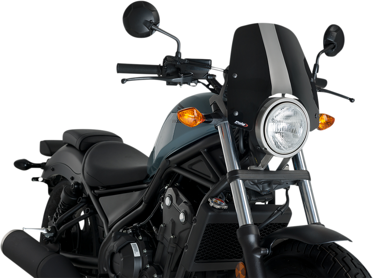 Puig Hi-Tech Parts 3829N New Generation Windscreen - Black - Rebel | Street