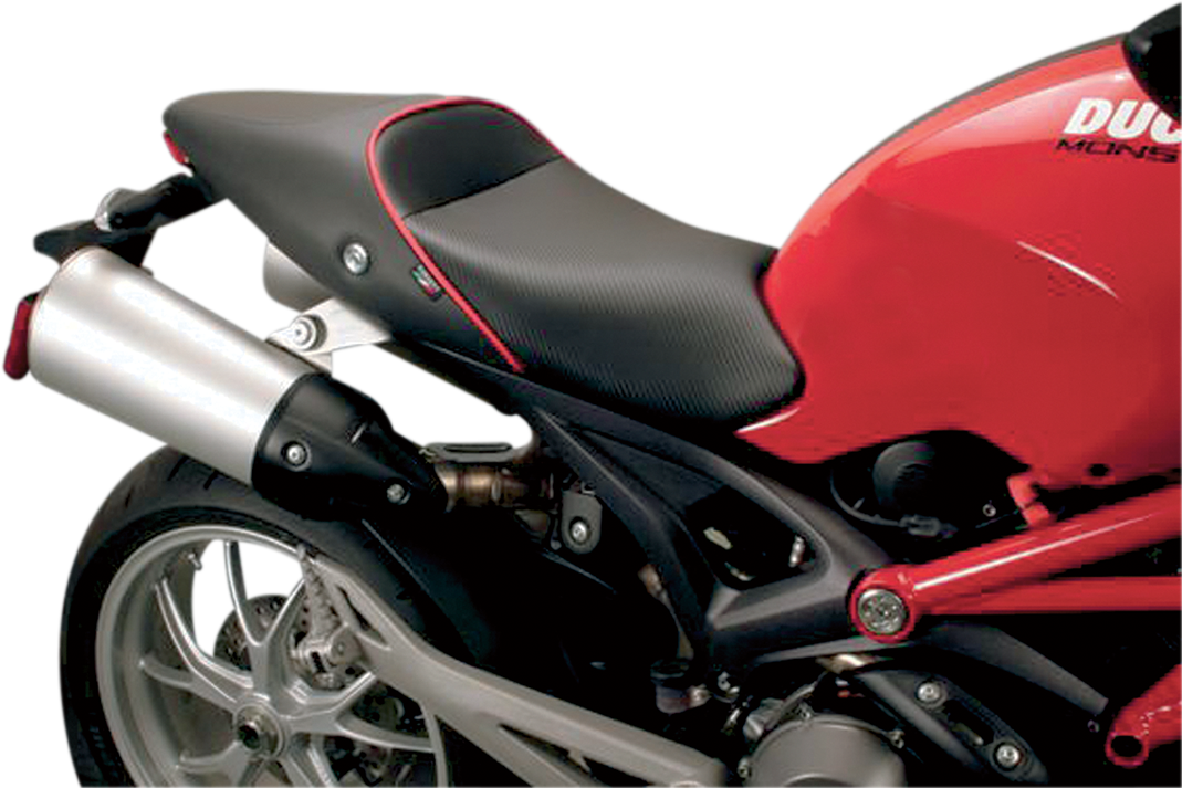 Sargent WS-609-19 World Sport Performance Seat - Black - Carbon FX - Low - Monster '09-'14 | Street