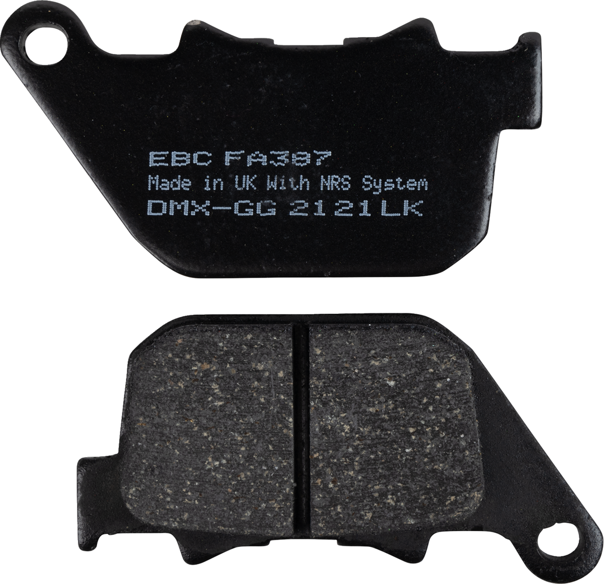 EBC FA Series Organic Base Rear Brake Pads - FA387 (Harley-Davidson Sportster 1200 Custom / Sportster 1200 Low / Sportster 1200 Nightster 2004–2020)