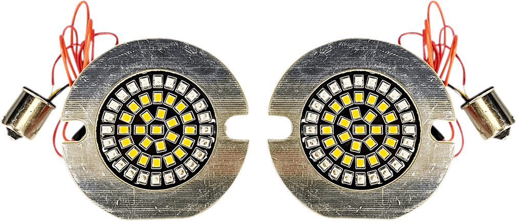 Custom Dynamics Flat Rear Turn Signal 1156 - Amber Lens GEN-4-AR2-1156T - Cycle City Outdoors