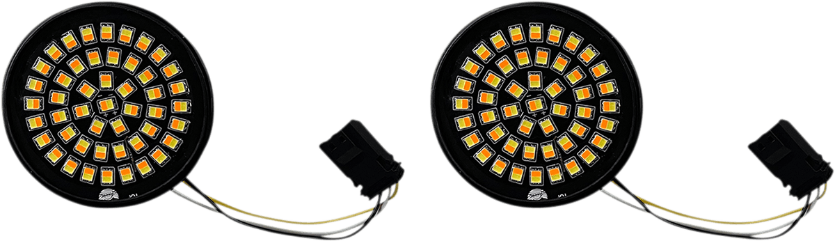 Custom Dynamics LED Turn Signal Insert - Amber/White - CVO GEN-4-AW-JAE - Cycle City Outdoors