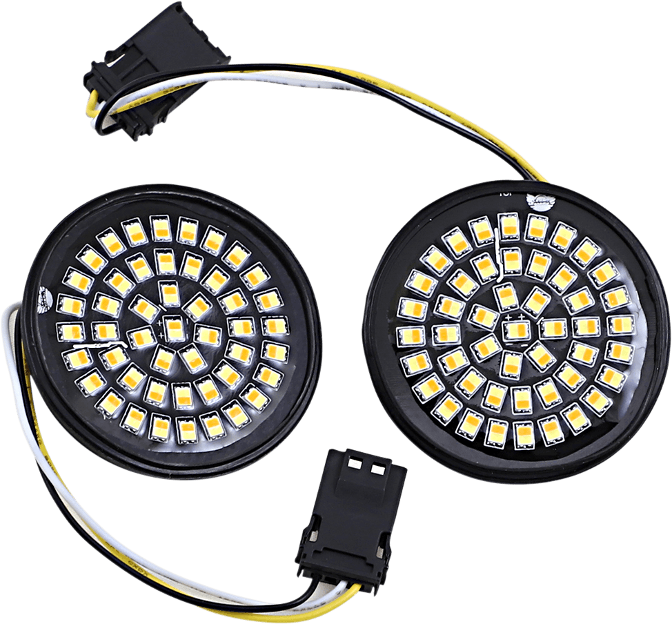 Custom Dynamics LED Turn Signal Insert - Amber/White - CVO GEN-4-AW-JAE - Cycle City Outdoors