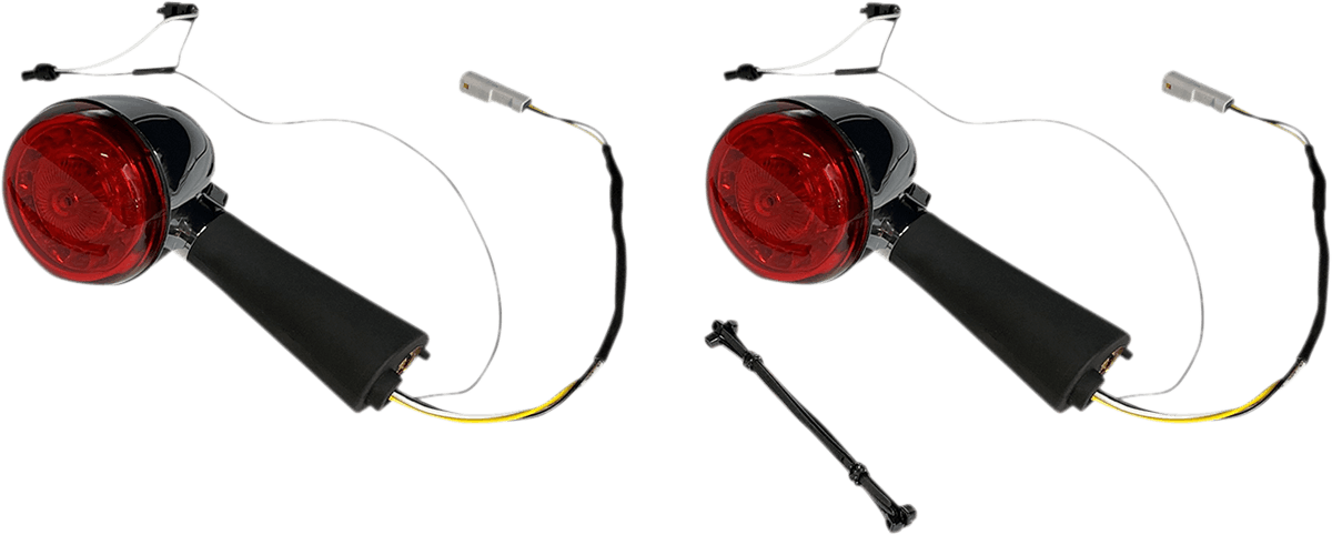 Custom Dynamics Rear LED Turn Signal Ringz - Chrome - Scout PB-SCOUT-RR-CR - Cycle City Outdoors