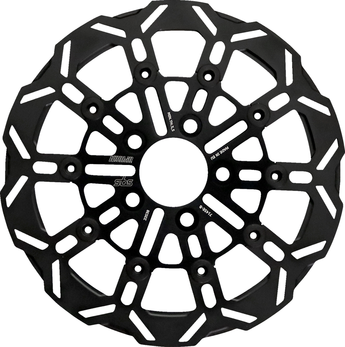 SBS Brake Rotor Designed by Kodlin, Rear - 7145E-B (Harley-Davidson FXDB Street Bob / FXDF Fat Bob / FLD Switchback 2004–2025)