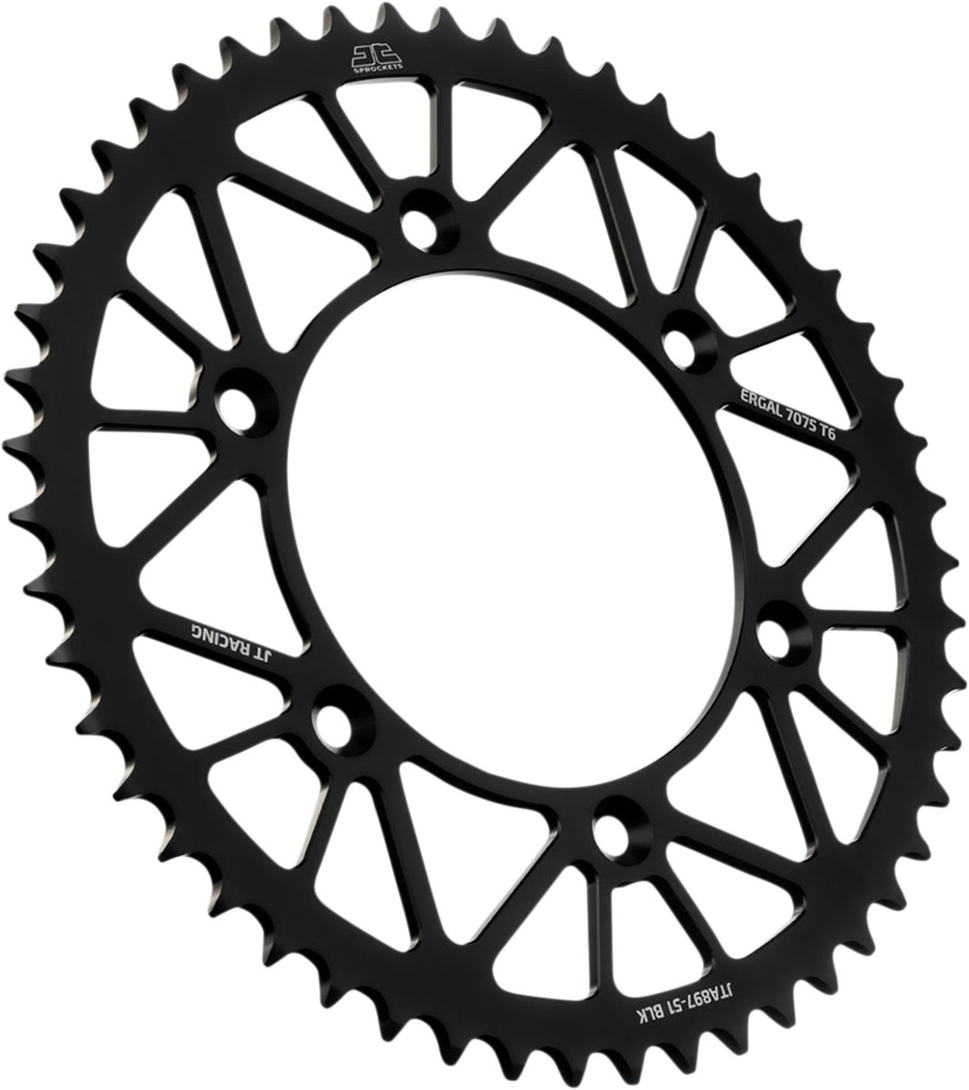 JT SPROCKETS JTA897.51BLK Rear Sprocket - Black - 51-Tooth | Adventure/Off-Road