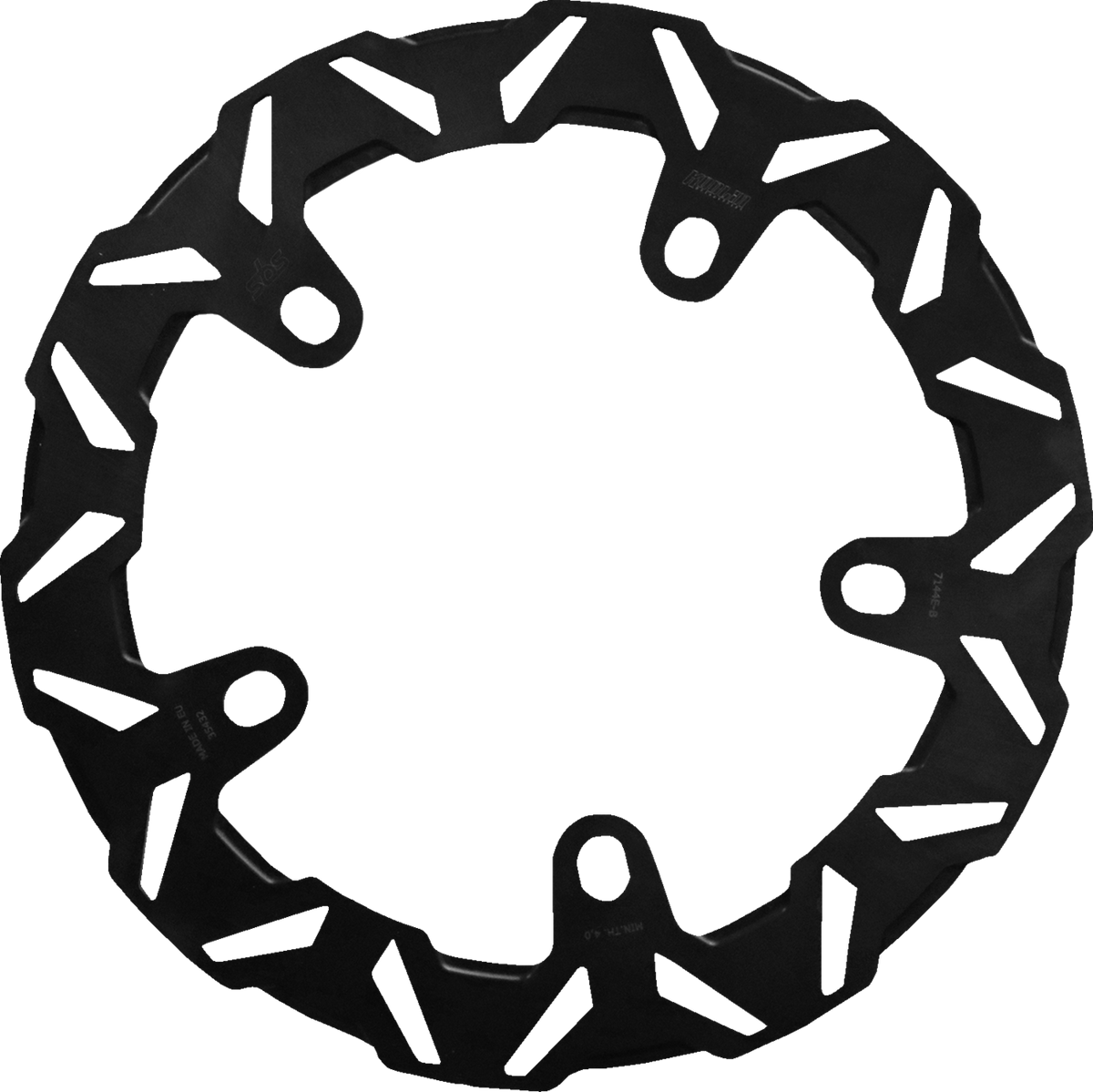 SBS Brake Rotor Designed by Kodlin, Front - 7144E-B (Harley-Davidson Pan America 1250 / FLHX Street Glide / FLTRX Road Glide 2021–2026)
