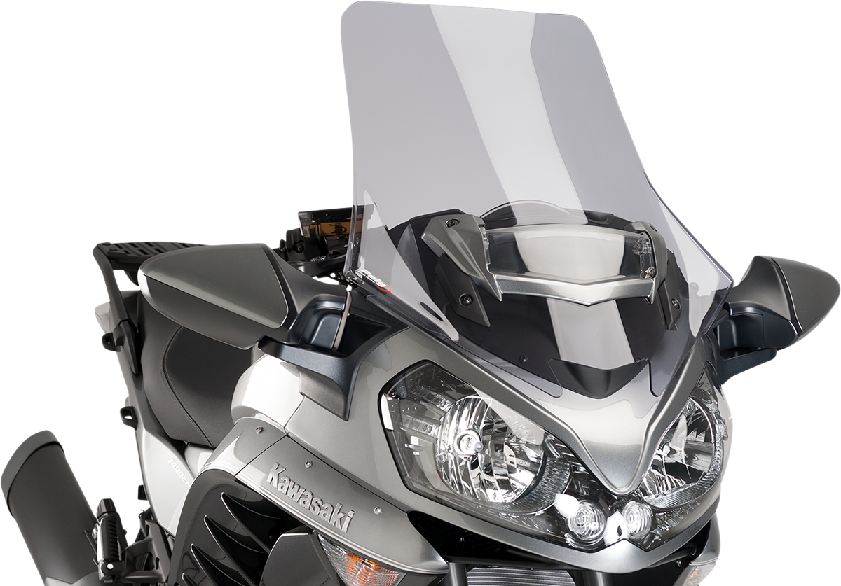 Puig Hi-Tech Parts 7628H Race Windscreen - 27-3/4" - Light Smoke - Kawasaki | Street