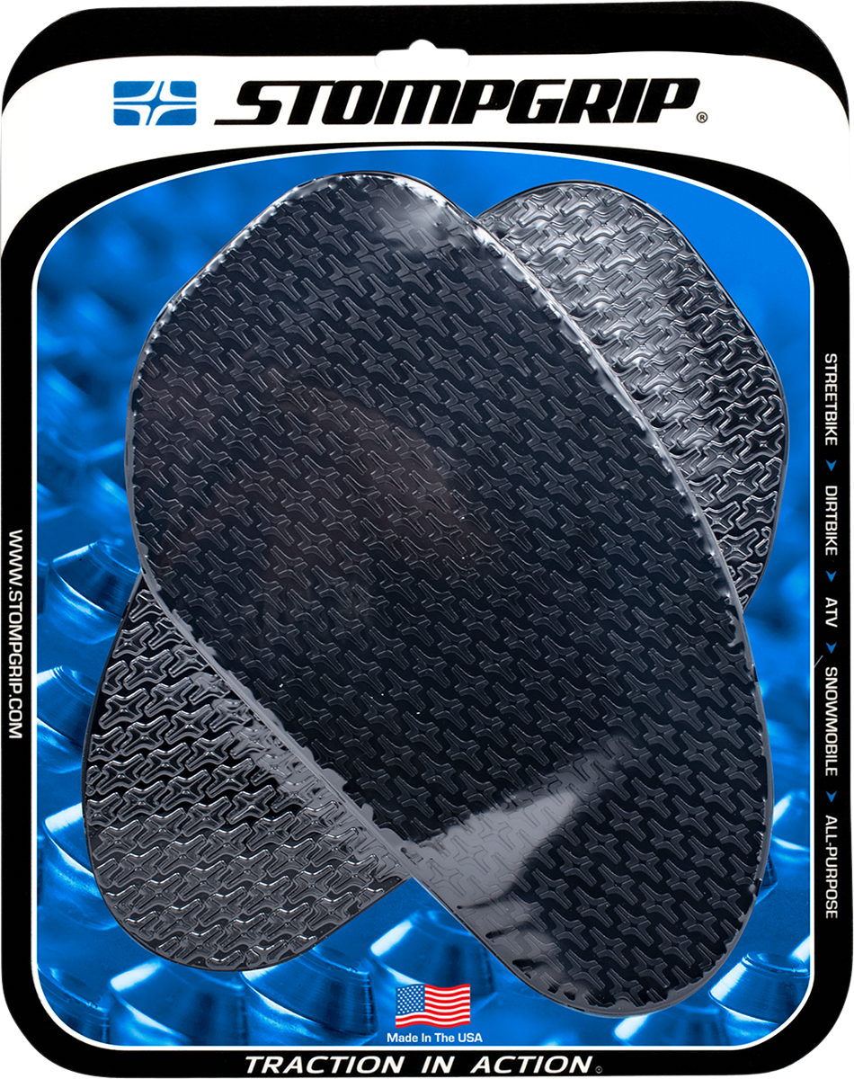 STOMPGRIP 50-14-0001B Tank Grips - Icon - Large - Black - Universal | Street