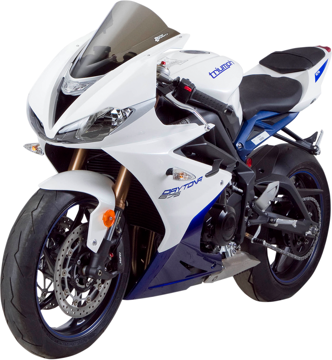 Zero Gravity 16-914-02 Double Bubble Windscreen - Smoke - 675 | Street