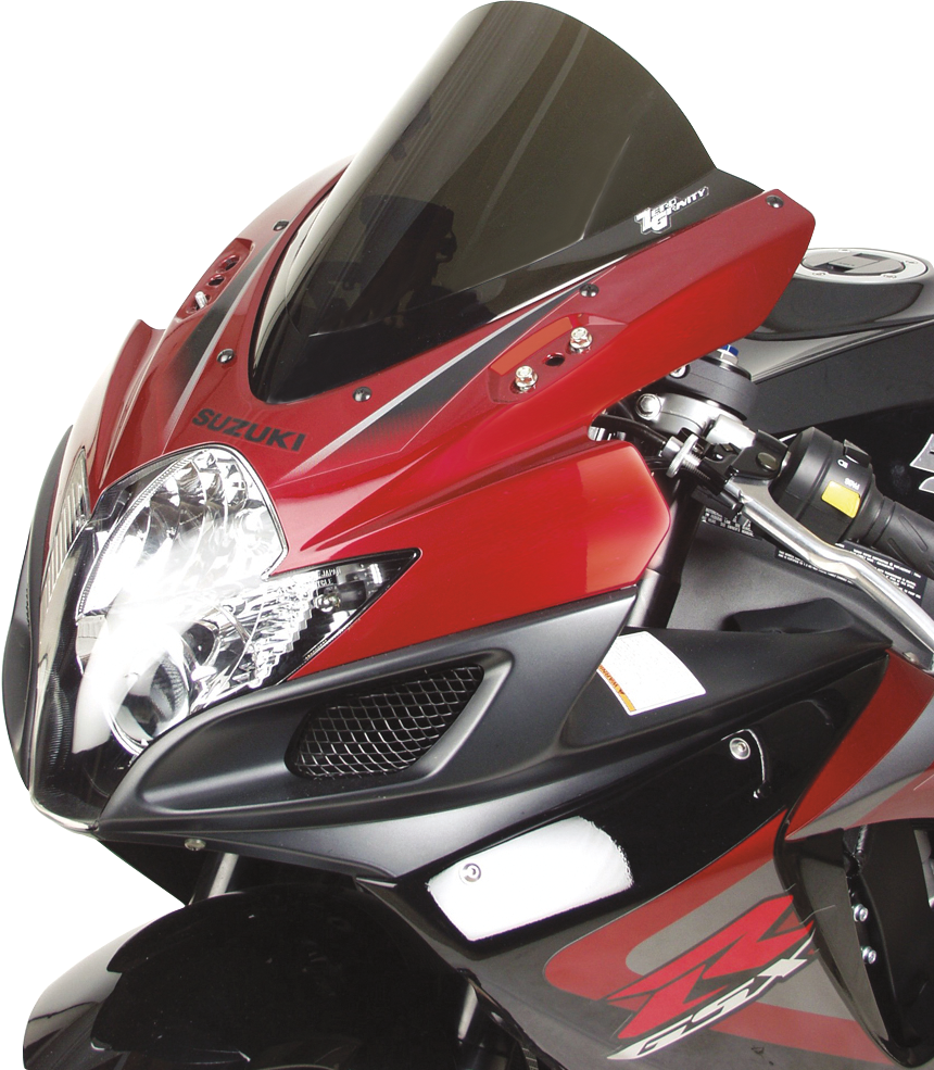 Zero Gravity 16-110-02 Double Bubble Windscreen - Smoke - GSXR 6/750 | Street