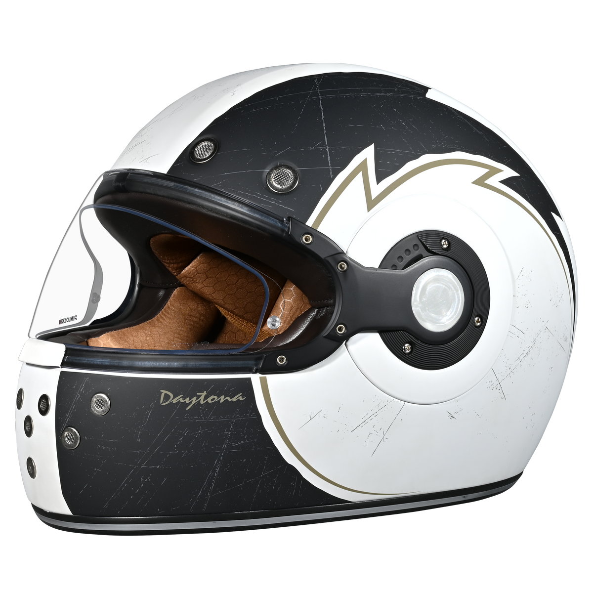 Daytona Retro Full Face Helmet | Blitz | DOT + ECE 22.06 | Men, Women & Youth