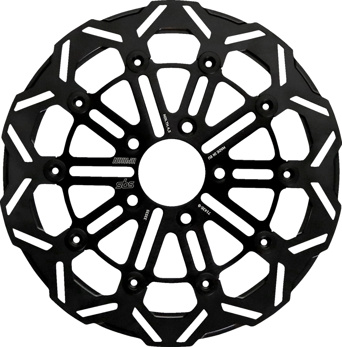 SBS Brake Rotor Designed by Kodlin, Front - 7143E-B (Harley-Davidson 2006–2025)