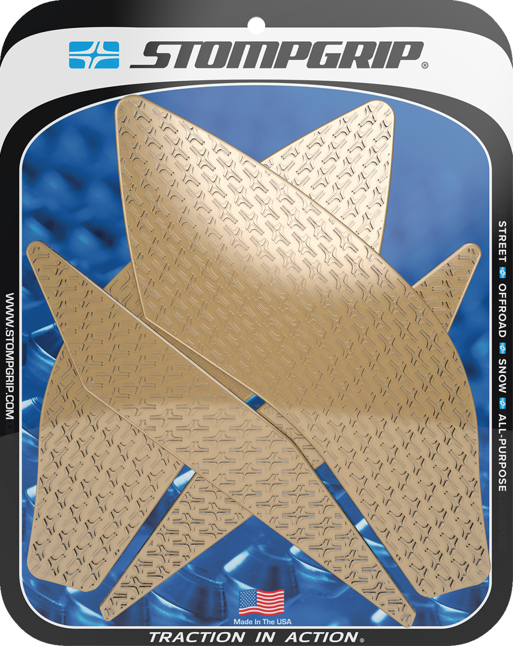 STOMPGRIP 55-14-0099C Tank Grips - Icon - Clear - Yamaha - YZF '15-'25 | Street