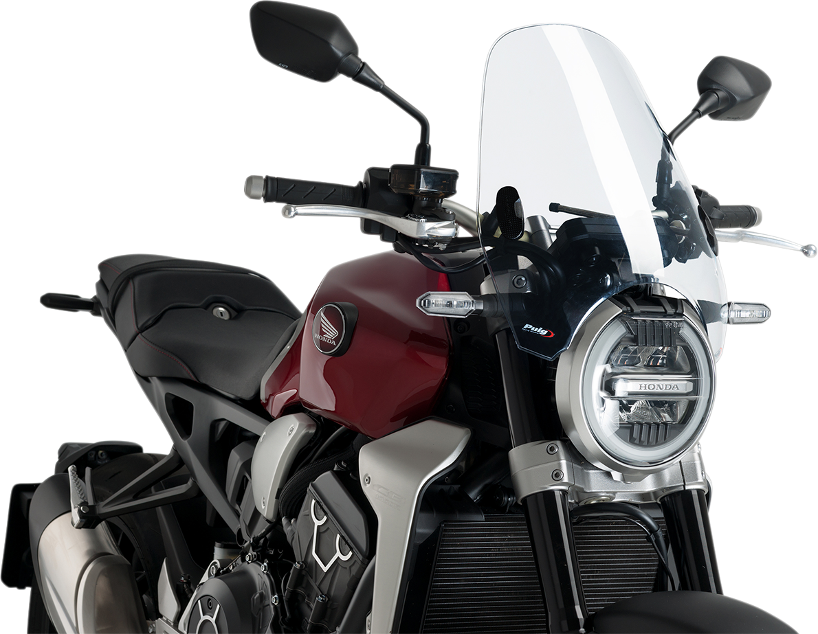 Puig Hi-Tech Parts 0336W Custom II Windshield - Clear - X11 | Street