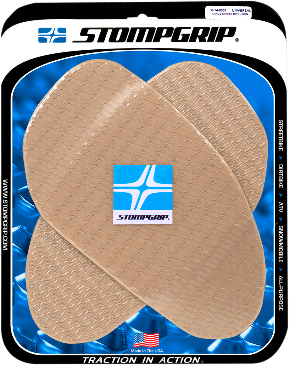 STOMPGRIP 50-14-0001C Tank Grips - Icon - Large - Clear - Universal | Street