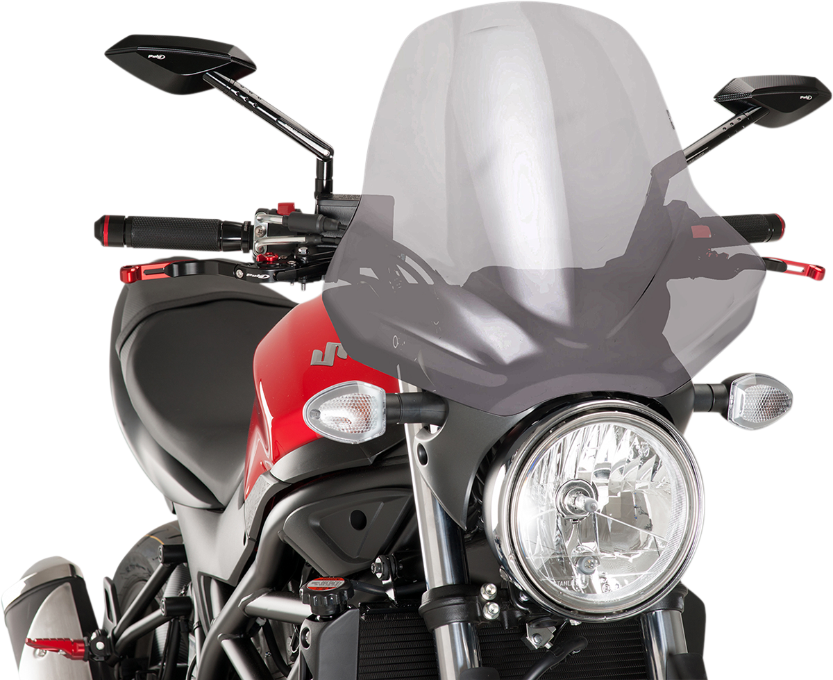 Puig Hi-Tech Parts 5267H New Generation Windscreen - 18-7/8" - Smoke | Street