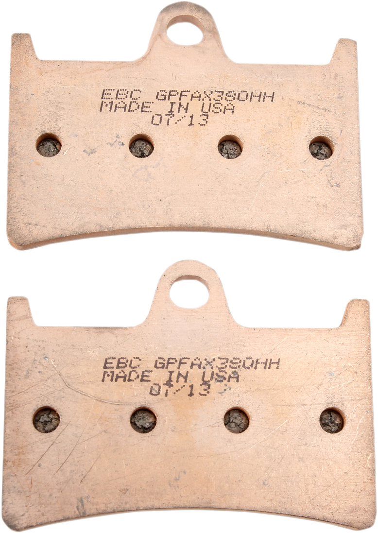 EBC GPFAX-HH Series Sintered Front Brake Pads - GPFAX380HH (Yamaha YZF-R6 / YZF-R1 / FZS1000 FZ1 2004–2023)