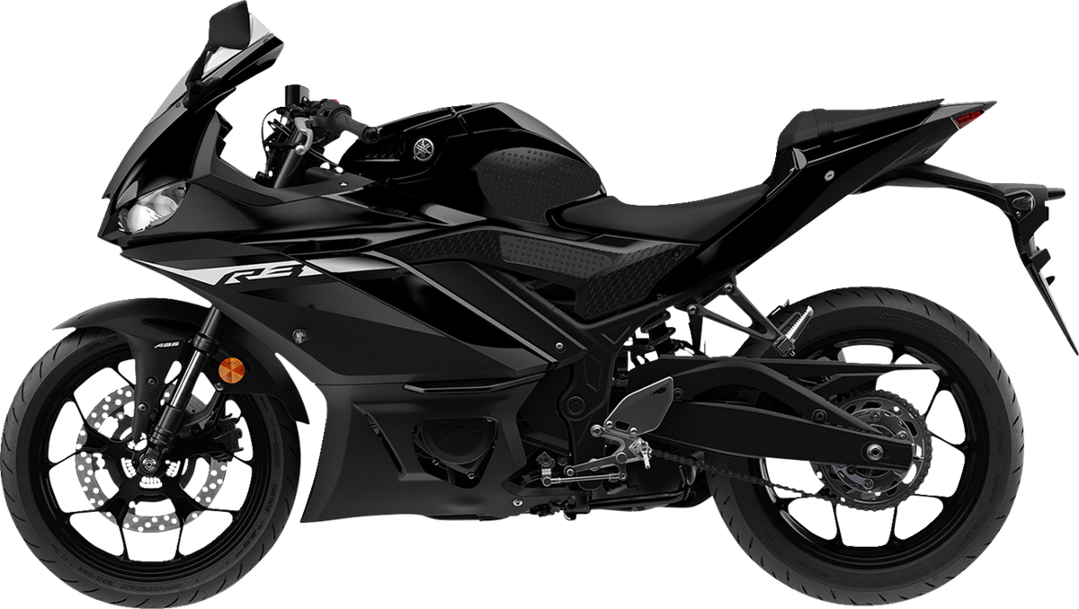 STOMPGRIP 55-10-0163B Tank Grips - Volcano - Black - Yamaha - YZF '19-'25 | Street