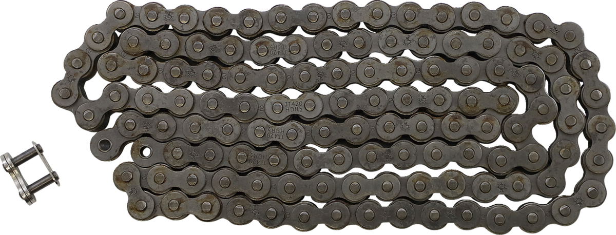 JT CHAINS JTC420HDR124SL 420 HDR - Heavy Duty Drive Chain - Steel - 124 Links | Adventure/ATV/UTV