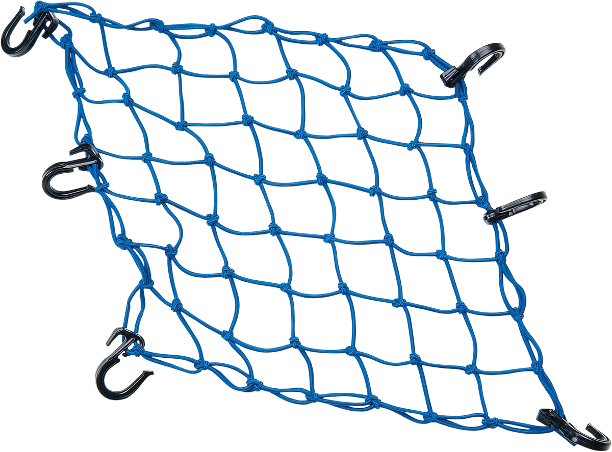 Powertye Mfg. 50153 Cargo Net - Adjustable - 15" x 15" - Blue | Adventure/ATV/UTV