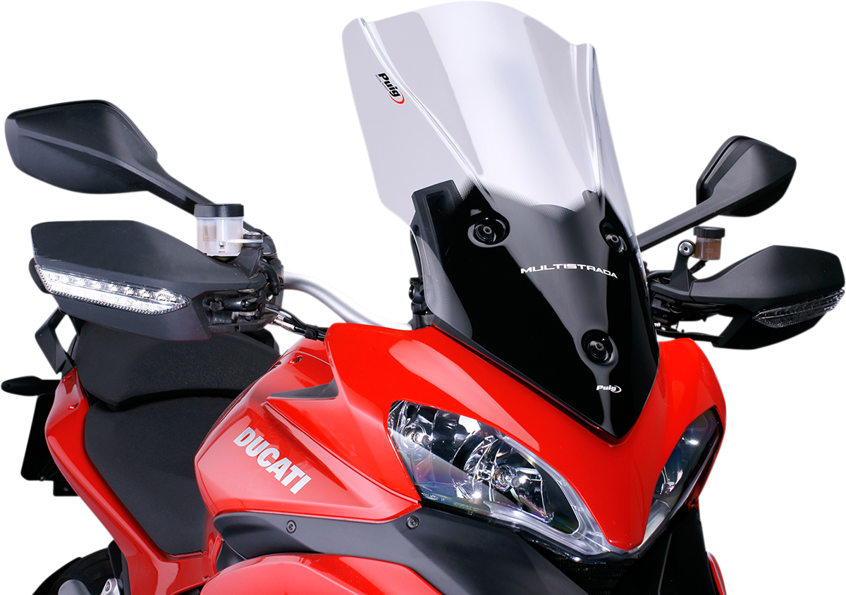 Puig Hi-Tech Parts 5250H Touring Windscreen - 22-1/2" - Smoke - Multistrada 1200 | Street