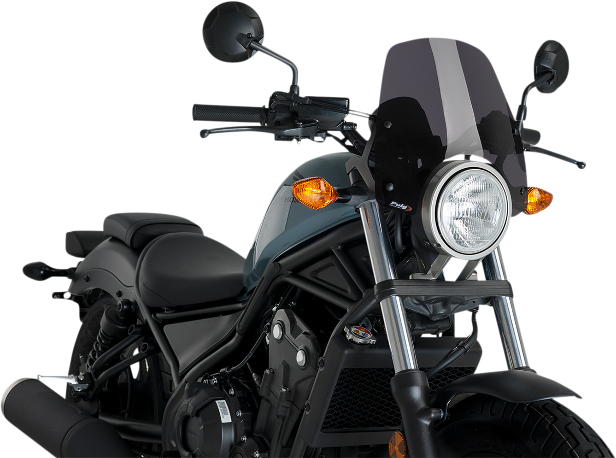 Puig Hi-Tech Parts 3829F New Generation Windscreen - Dark Smoke - Rebel | Street