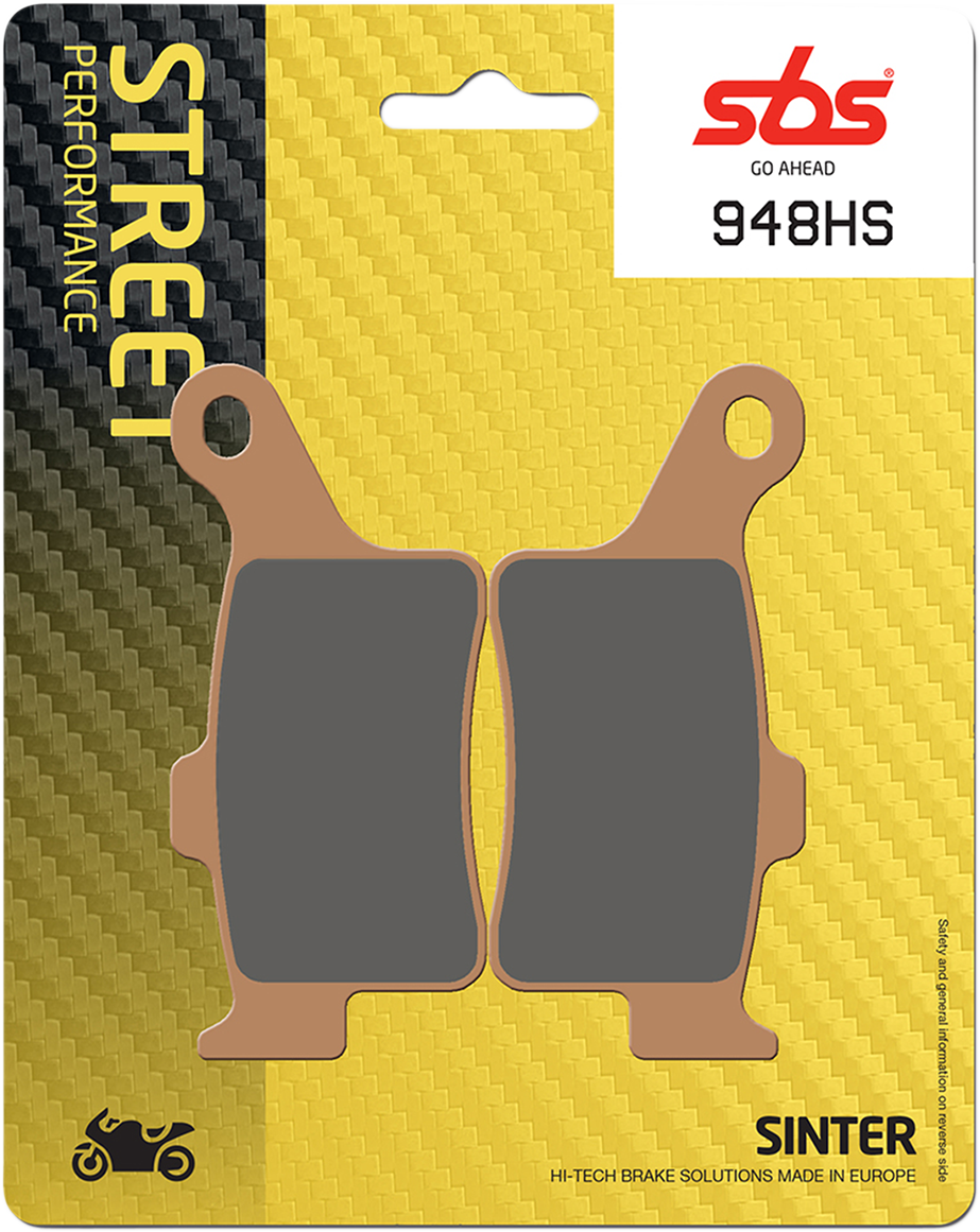 SBS HS Series Sintered Rear Brake Pads - 948HS (Can-Am Spyder RT / Spyder RT (SE6) / Spyder ST 2013–2022)