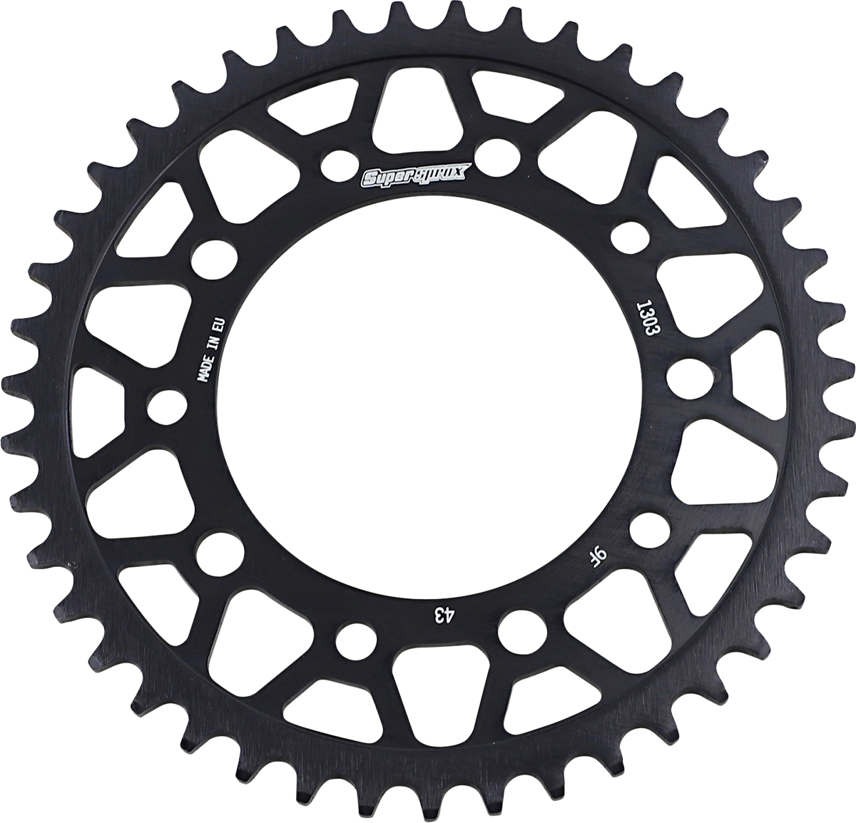 SUPERSPROX RFE-1303-43-BLK Steel Rear Sprocket - 43 Tooth | Street