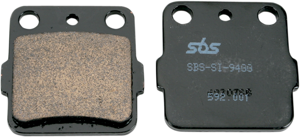 SBS Sintered Brake Pads - 592SI (Honda / Yamaha / Kawasaki / Suzuki / Bennche / Arctic Cat 1983–2026)