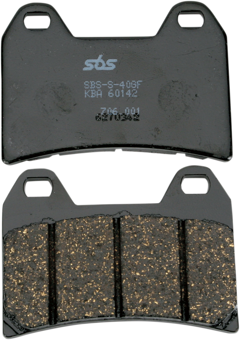 SBS HF Series Organic Base Brake Pads - 706HF (Ducati / Moto Guzzi / Victory / KTM / Aprilia / BMW 1993–2024)