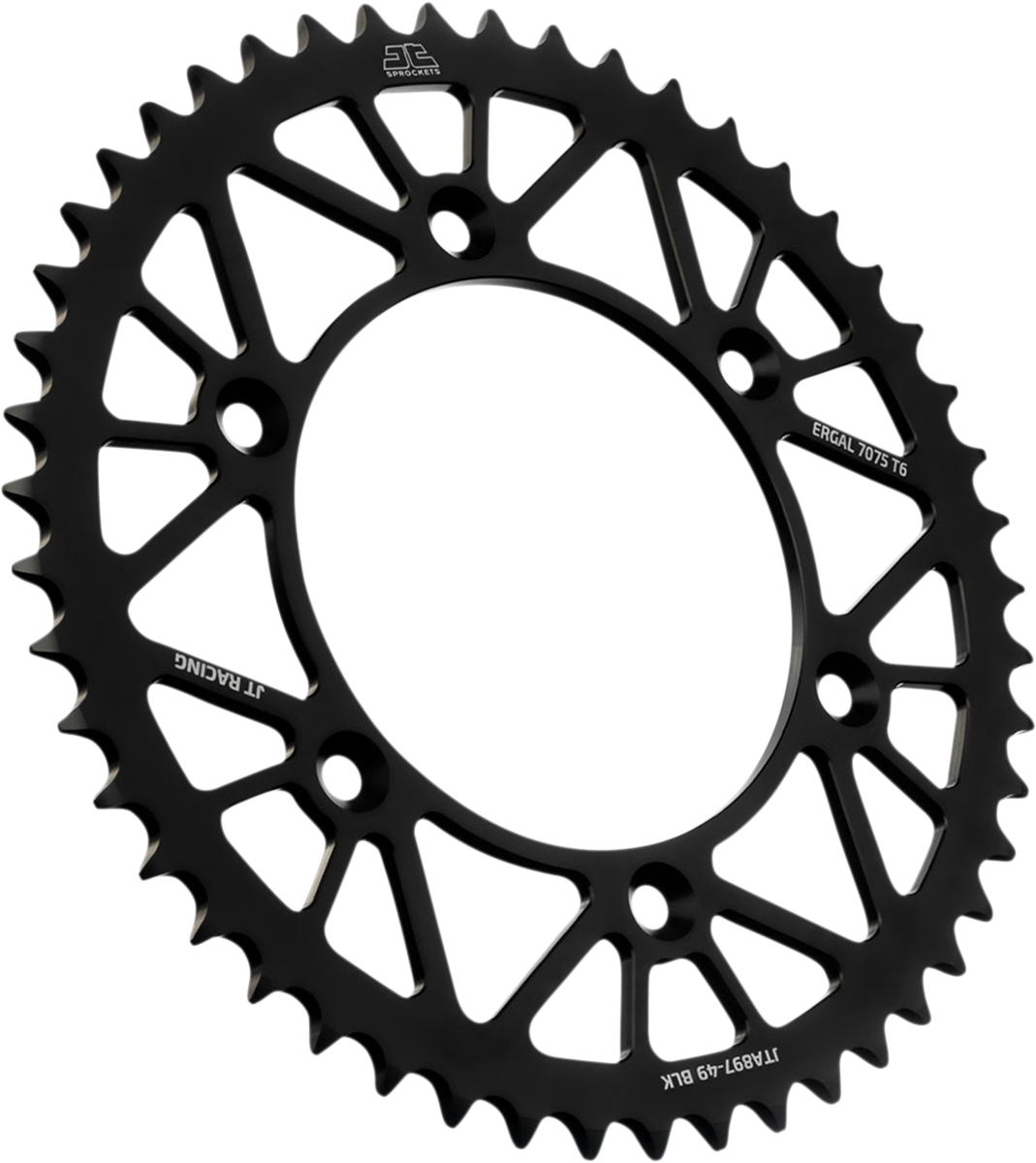 JT SPROCKETS JTA897.49BLK Rear Sprocket - Black - 49-Tooth | Adventure/Off-Road