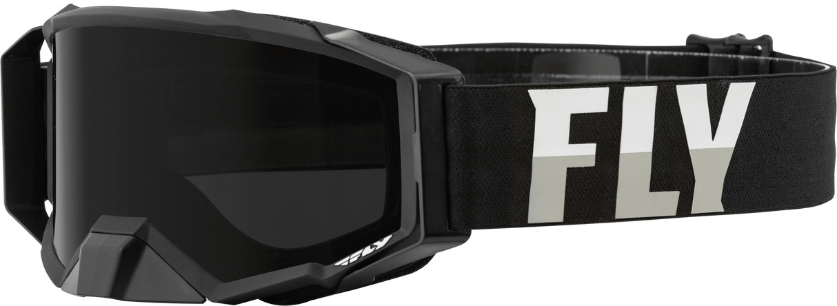 Zone Pro W/C Goggle Blk/White W/Dark Smoke Hydro Lens - Cycle City Outdoors