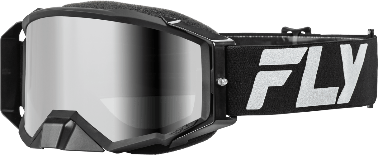 Zone Elite Goggle Black/Silver W/ Silver Mirror/Smoke Lens - Cycle City Outdoors