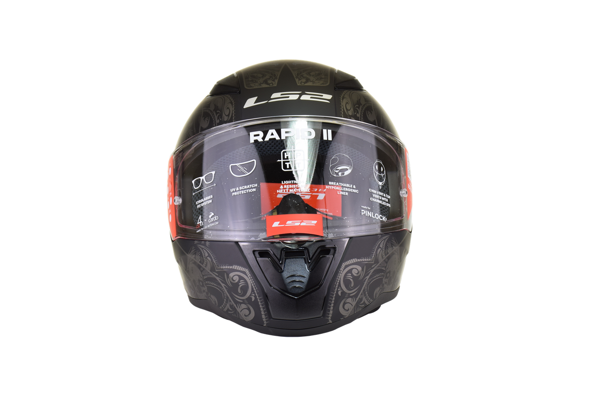 LS2 - Rapid II Crypt - Full Face Helmet - Matte Black