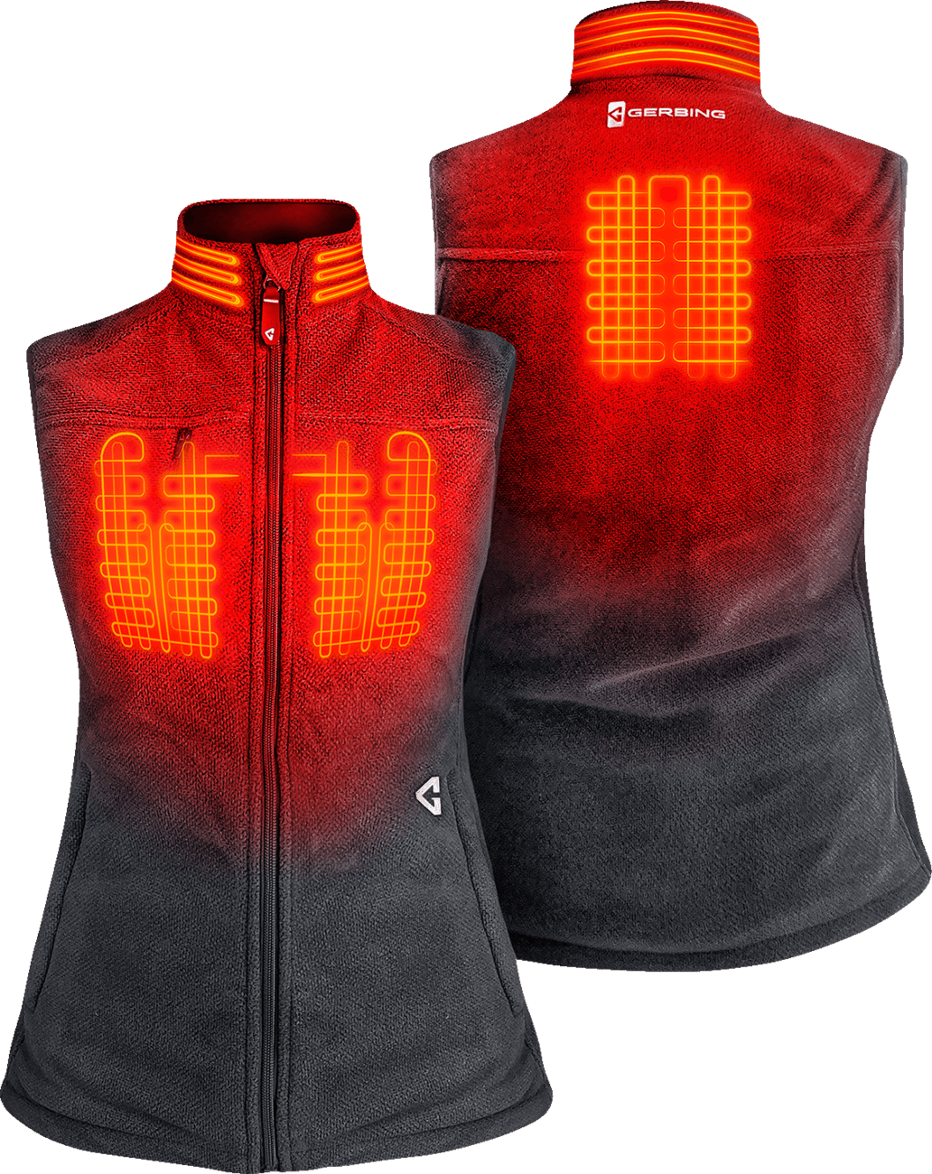 GERBING HEATED CLOTHING Women's 7V Thermite Heated Fleece Vest 2.0 - Gray - XL GERTFVST7VWGXL