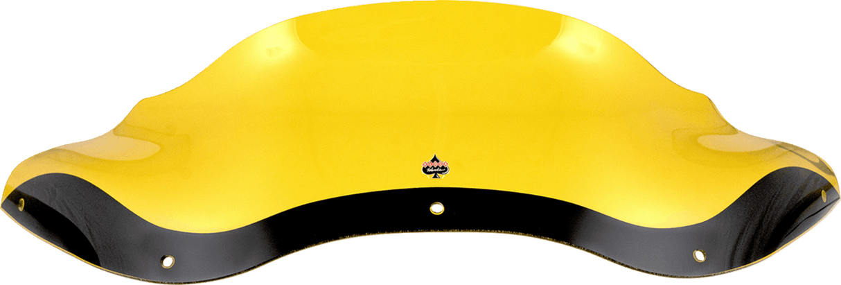 KLOCK WERKS Kolor Flare* Windshield - 8" - Yellow - FLTR KWW-01-0690