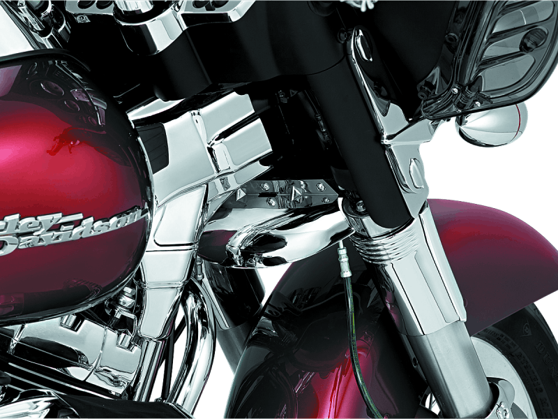 Kuryakyn Lower Tree Wind Deflector 80-13 Touring Chrome - Cycle City Outdoors