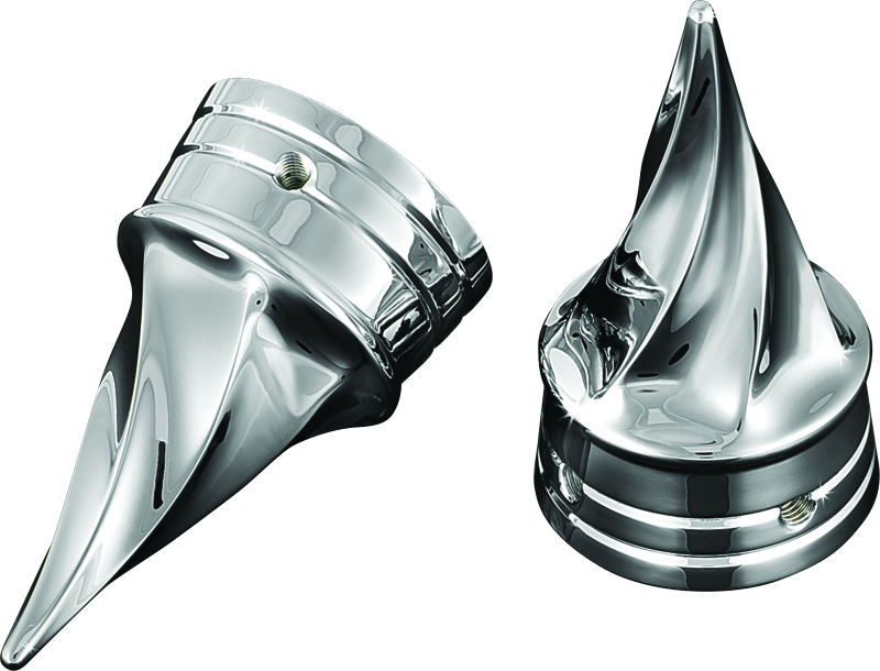 Kuryakyn Twisted Axle Caps Chrome - Cycle City Outdoors