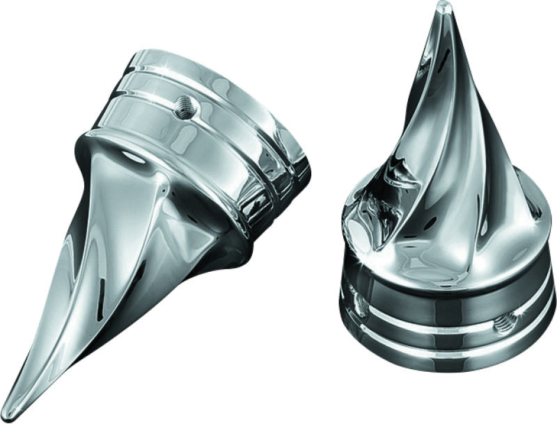 Kuryakyn Twisted Axle Caps Chrome - Cycle City Outdoors
