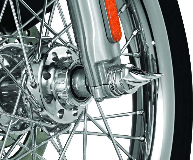 Kuryakyn Twisted Axle Caps Chrome - Cycle City Outdoors