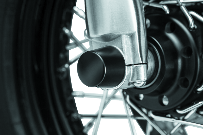 Kuryakyn Front Axle Nut Caps Satin Black - Cycle City Outdoors