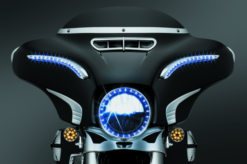 Kuryakyn Smooth Windshield Trim 14-Up Touring Chrome - Cycle City Outdoors